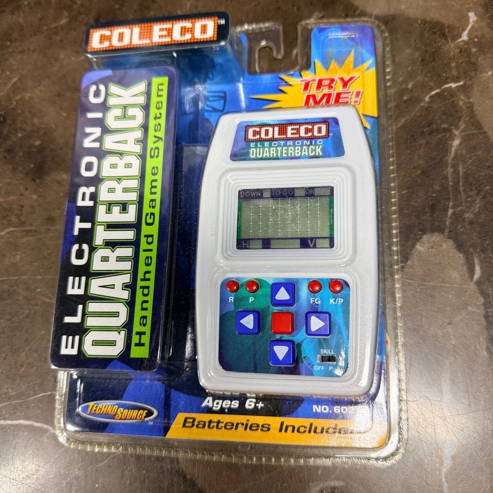 Coleco Electronic Quarterback Handheld Game OS White 2005 Retro Football Toy